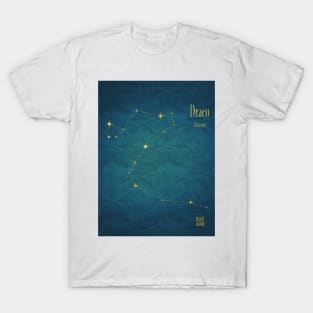 Night Sky Constellations - Draco T-Shirt